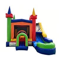 Château gonflable Yingkun, grand modèle pour l'extérieur, lit de saut familial, château de jeu, toboggan gonflable, lit de saut intérieur pour enfants