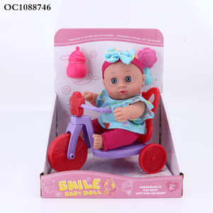 8,5 pulgadas encantadora muñeca de silicona realista <span class=keywords><strong>reborn</strong></span> con cochecito de juguete al por mayor hecho en China con triciclo botella de lactancia - Product Image 2