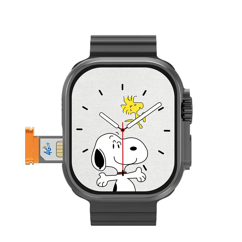Fabriek Direct Te Koop Gs Ultra 4G Telefoontje Smart Watch Android Os Sim Call Watch