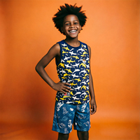 Robe d'été pour bébé fille, motif dessin animé, manches à volants, vêtements pour enfants personnalisés