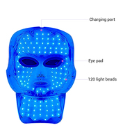 Nouvel appareil de luminothérapie portable à LED rouges détachables 7 couleurs pour le visage et le cou – Masque de beauté facial