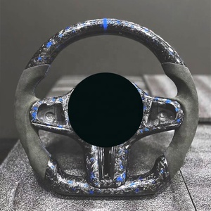 Pièces de performance pour voitures de course, volant de jeu pour <span class=keywords><strong>PC</strong></span>, volant en fibre de carbone forgée, housse de volant design pour BMW F36 - Product Image 1