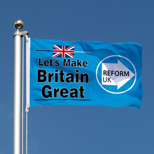 Drapeau britannique pour les élections : « Let's Make Britain Great Reform », vente en gros de drapeaux Union Jack Grande-Bretagne / drapeaux nationaux britanniques/pays - Product Image 5