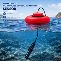 Capteur de pH, d'oxygène dissous et de température 3 en 1 en ligne, RS485 Modbus avec système à flotteur pour la surveillance des eaux usées en aquaculture