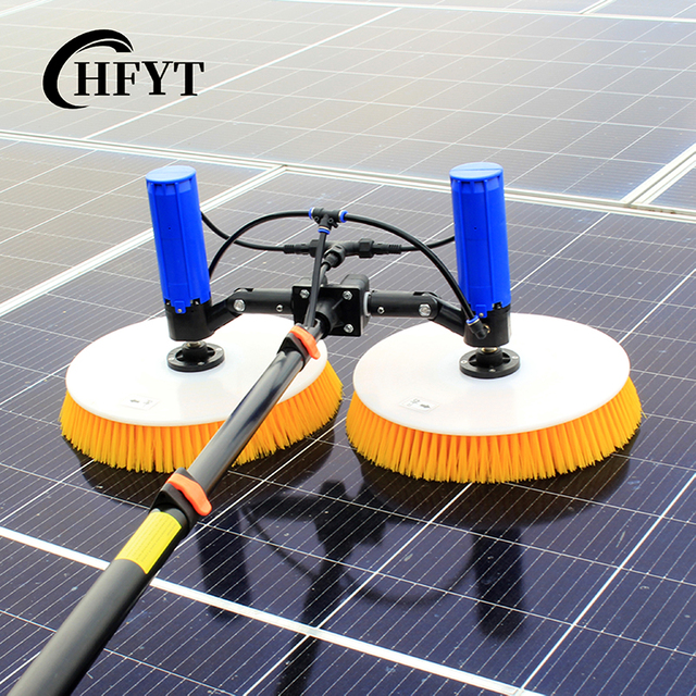 Solar Panel Cleaner Brush Window Glass Cleaning Brush Kits,photovoltaic Cleaning Machine Equipment Tool System