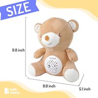 Jouet musical en peluche douce pour bébé, veilleuse de nuit, projecteur d'étoiles, ours musical avec berceuses, pour baby shower et anniversaire