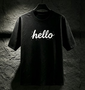 เสื้อยืดคอตตอนยูนิเซ็กซ์สีขาว แขนสั้น คอกลม พิมพ์ลายตัวอักษร ดีไซน์ลำลอง เสื้อยืดผู้ชาย - Product Image 4