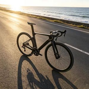 Bicicleta de Carretera de Carbono Ultraligera de 9.2 kg, 2x11 Velocidades, Frenos de Disco Hidráulicos, Ruedas de Carbono Aero 700C, Cableado Interno, para Carreras - Product Image 6
