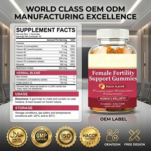 OEM femminile supporto fertilità Gummies sapore di pesca ormone equilibrio integratore prenatale biologico naturale adulto - Product Image 5