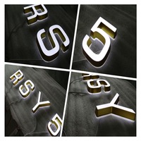 Letras de Canal Acrílicas 3D Iluminadas con LED Personalizadas - Alimentación por Adaptador para Uso en Interiores/Exteriores, Letreros para Hogares, Centros Comerciales y Empresas