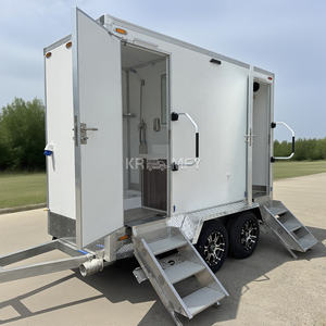 Remorque de toilettes mobiles de luxe pour salle de bain 2025, toilettes portables à vendre - Product Image 4