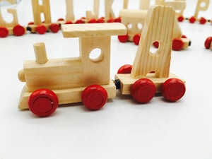 Jouet éducatif précoce en bois Alphabet <span class=keywords><strong>train</strong></span> <span class=keywords><strong>train</strong></span> en bois jouet éducatif de <span class=keywords><strong>train</strong></span> de lettre - Product Image 6
