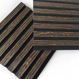 Decorazione murale Akupanel 3D design interno pannello acustico in legno fonoisolamento pannelli acustici - Product Image 3
