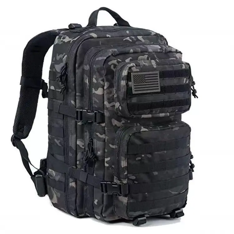 BSCI factory large capacity 45L hunting trekking hiking camouflage molle tactical 3P style backpack