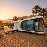Maison conteneur moderne, sécurisée, préfabriquée, de luxe, mobile, à ossature en acier léger, ignifuge, respirante, combinable, pour bureau ou usage extérieur