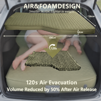 Matelas pneumatique pliable moderne pour SUV, lit d'appoint pour Tesla Model Y, idéal pour le camping en extérieur et le salon.