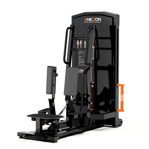 Máquina de <span class=keywords><strong>prensa</strong></span> de piernas sentada comercial-Diseño de selección de carga de pasador con respaldo ajustable y ganchos de bloqueo de seguridad para gimnasio - Product Image 5