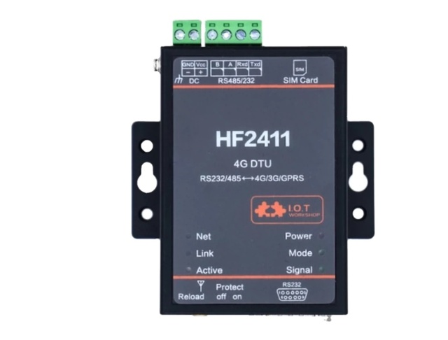 HF2411 4G DTU LTE Module Bidirectional Transparent Transmission 485/232 Wireless Data Transmission Equipment Brand New for DIY