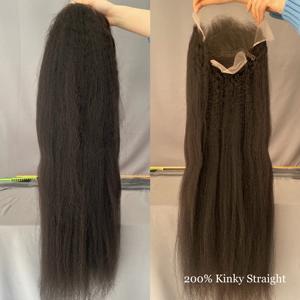 Pelucas de Cabello Humano con Encaje HD 13x6, Cutícula Alineada, Cabello Indio Virgen, Sin Pegamento, Ondulado, Brasileño - Product Image 2