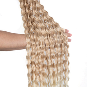 Extensions de cheveux synthétiques Jessica Russia Ariel Katrine <span class=keywords><strong>Monica</strong></span>, tresses synthétiques, vague profonde, vague bouclée synthétique, torsades - Product Image 3