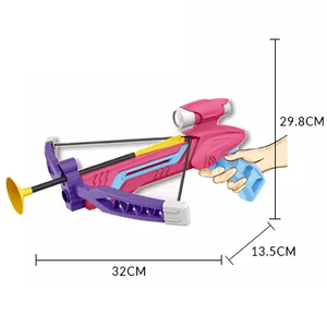 Ensemble d'arbalètes pour enfants avec cible, lance-fléchettes à ventouse <span class=keywords><strong>rose</strong></span> pour filles, jeu de tir à l'arc sûr pour l'intérieur et l'extérieur - Product Image 6
