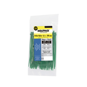 Attache-câble 100% nylon. Vert. 4,6 x 390 mm. Sachet de 100 unités - Product Image 5