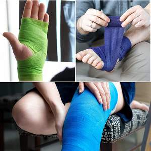 Perlengkapan medis grosir perban bola kaki elastis kaki siku bungkus medis warna-warni Nonwoven olahraga - Product Image 5