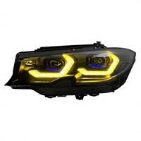Ensemble de phares LED de style laser pour BMW Série 3 G20 G28 2019-2021, modifié OSS Spoon DRL, double couleur blanc jaune
