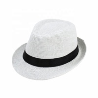 Chapeaux de fête SOLPOP années 1920, Fedora avec ruban, chapeau Panama en paille à bord court, chapeau Trilby, casquette de jazz décontractée pour hommes et femmes