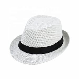 Sombreros <span class=keywords><strong>de</strong></span> Fiesta Estilo Años 20 SOLPOP, Fedora <span class=keywords><strong>con</strong></span> Cinta, Ala Corta, Sombrero Panamá <span class=keywords><strong>de</strong></span> Paja, Gorra Casual Estilo Jazz para Hombres y Mujeres - Product Image 6