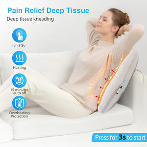 rückenbeschwerden linderung batteriebetrieben reisegleichter ergonomischer lendenwirbelstütze kissen & sitzkissen für bürostuhl - Product Image 3