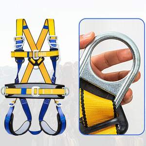 समायोज्य लंबाई पांच-बिंदु पूर्ण शरीर औद्योगिक चढ़ाई निर्माण सुरक्षा हार्नेस बेल्ट - Product Image 4