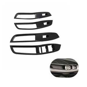 ชุดอุปกรณ์ตกแต่งภายในรถยนต์ WZXD 2020 2021 คาร์บอนไฟเบอร์ ชุดสติ๊กเกอร์ ABS สำหรับตกแต่งแผงหน้าปัด กรอบสวิตช์หน้าต่าง สำหรับรถยนต์ MG ZS - Product Image 1