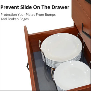 Estante portátil de acero inoxidable para platos, encimera de cocina moderna para manija, organizador, cajón, <span class=keywords><strong>armario</strong></span>, estante, soporte para utensilios, escurridor - Product Image 2