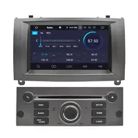 Autoradio multimédia android, 7 ", navigation gps, lecteur dvd, vidéo, écran tactile, 2 din, pour voiture PEUGEOT 407