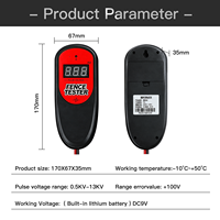 Testeur de tension numérique 500-14000V, détecteur de clôture électronique pour le contrôle des clôtures de pâturages, fermes, bétail et usage domestique