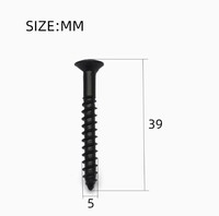 Vis en acier au carbone de haute qualité M5*39, vis à tête fraisée renforcée pour guitare électrique et basse, 1-3/4 pouces, pour accessoire de guitare