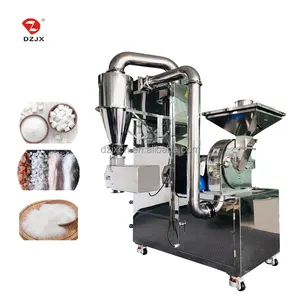 Industrial Papaya Leaf Grinding Crushing Milling Grinder Dry Tea Pin Mill Pulverizer Machine With Cyclone Dust Removal System