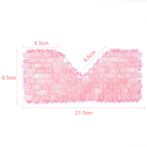 Hot Real Handmade <span class=keywords><strong>Stone</strong></span> Jade Eye Mask quarzo rosa Face Facial Healing Eye Mask Gemstone Crystal Eye Mask of Sleep Anti Aging - Product Image 4