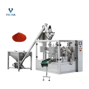 1kg powder vertical packing machine for food industry high speed curry powder pepper powder zip pouch bag packaging machine