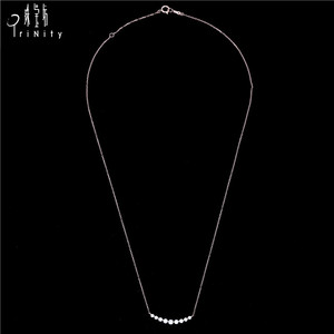 Collar delicado de oro de 18 quilates con diamantes para mujer, diseño Simple, superventas - Product Image 2