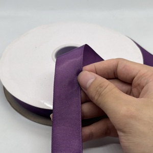 Ruban gros-grain en polyester violet foncé, vente en gros, rouleau de 100 yards, ruban gros-grain durable pour festival - Product Image 2