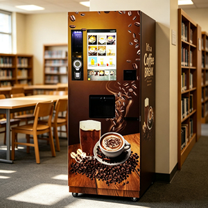 Commercial <b>Coffee</b> Vending <b>Machine</b> 2800W Ce Fcc Iso9001 Certified China Smart <b>Fully</b> <b>Automatic</b> Instant Kopi Making Equipment - Product Image 1