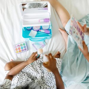 Ensemble de coiffeuse pour enfants avec accessoires réalistes, <span class=keywords><strong>maquillage</strong></span> factice sans dégâts pour filles, kit de <span class=keywords><strong>maquillage</strong></span> de 16 pièces pour enfants - Product Image 6