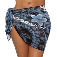 Envío Directo, 1 Pieza, Pareo de Playa Personalizado al por Mayor para Mujer, Traje de Baño, Falda Envolvente, Bikini Transparente, Cubre Traje de Baño, Tallas L-XL