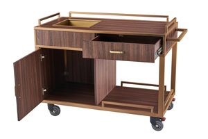 รถเข็นบริการไวน์หรูหรารถเข็นใส่ชาของโรงแรมเครื่องดื่มชากาแฟ - Product Image 2