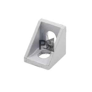 2020 angle de raccord d'angle en aluminium <span class=keywords><strong>20x20</strong></span> L connecteur support de fixation match utiliser 2020 profilé en aluminium industriel - Product Image 4