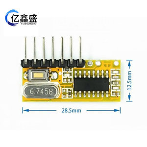 RXC6 433M RF Module 5V 4 Channel <b>Receiver</b> GPIO Interface Industrial <b>Wireless</b> Remote Control Module - Product Image 5