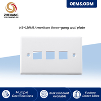 Plaque murale modulaire 2 ports pour prises Keystone, plaque frontale de sortie Ethernet Cat6 pour intérieur