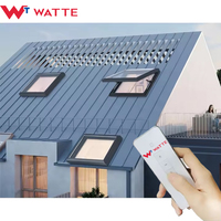 Claraboya de Techo Personalizada de Gran Tamaño con Aislamiento para Ático, Ventilación Automática, Ventana de Vidrio, Claraboya de Escape, Vista al Cielo
